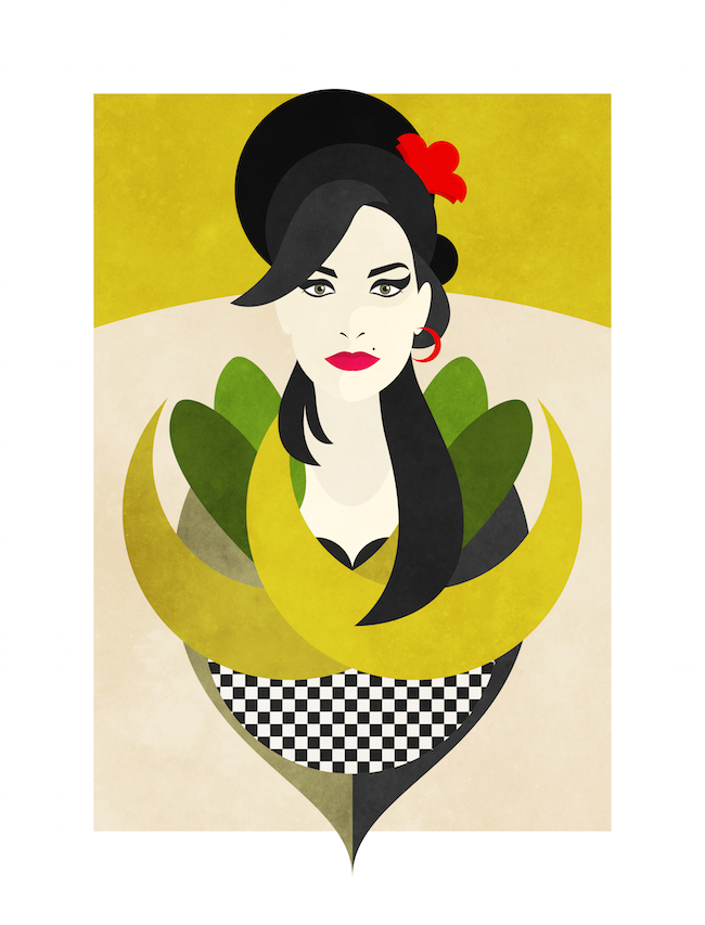 Amy Winehouse ©Nico Murri - poster, print, illustration