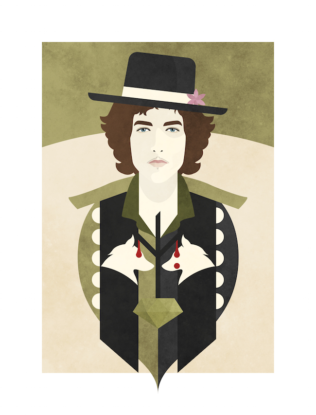 Bob Dylan ©Nico Murri - poster, print, illustration