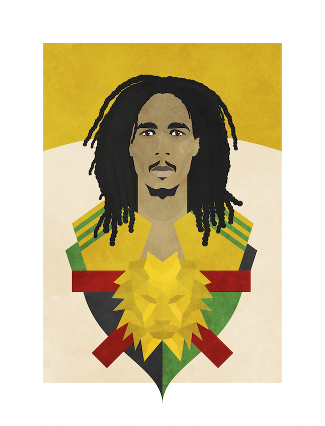 Bob Marley ©Nico Murri - poster, print, illustration