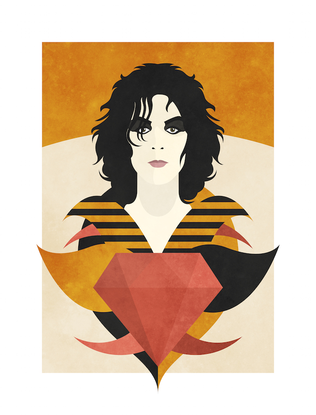 Syd Barrett ©Nico Murri - poster, print, illustration