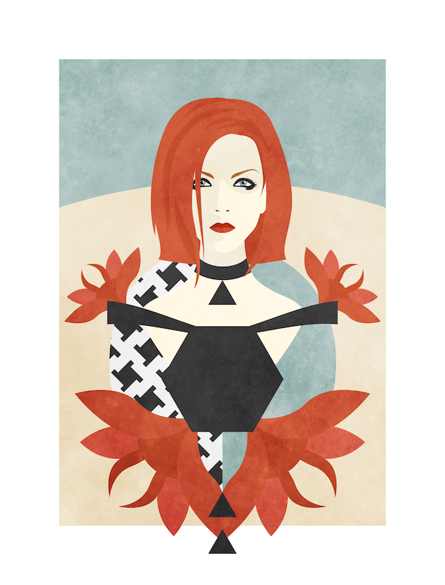 Shirley Manson ©Nico Murri - poster, print, illustration