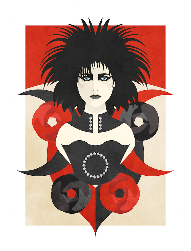 Siouxsie Sioux ©Nico Murri - poster, print, illustration