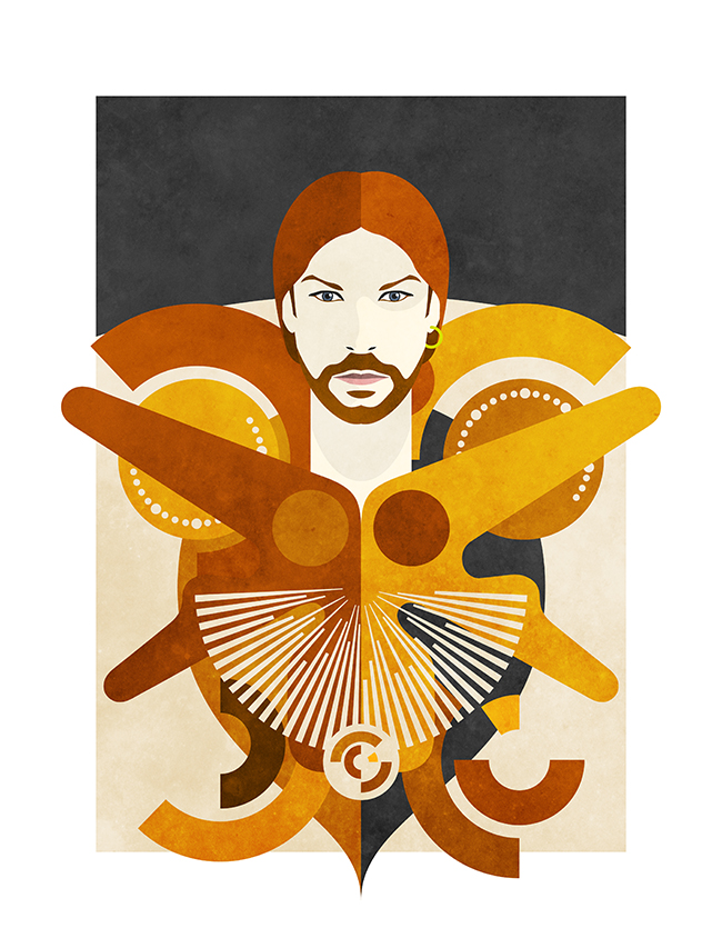 Aphex Twin ©Nico Murri - poster, print, illustration