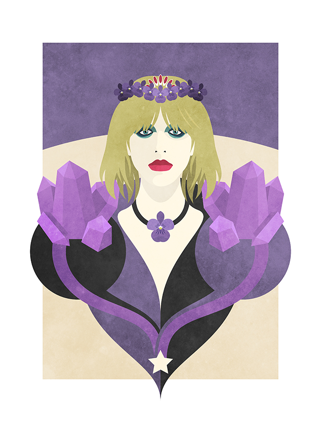 Courtney Love ©Nico Murri - poster, print, illustration
