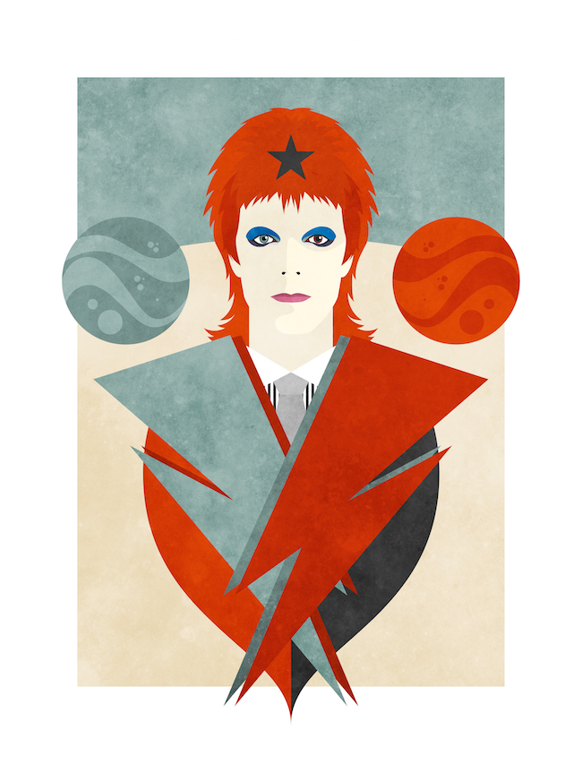 David Bowie SE ©Nico Murri - poster, print, illustration