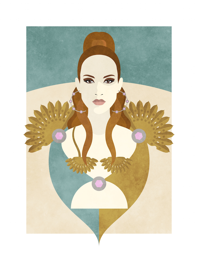 Jennifer Lopez ©Nico Murri - poster, print, illustration