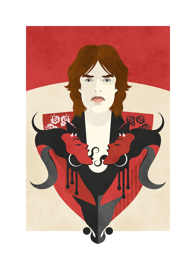 Mick Jagger ©Nico Murri - poster, print, illustration